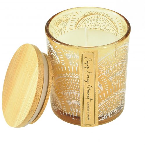 Artikel Duftlys i glas sandeltræ låg H8,5cm 3 stk