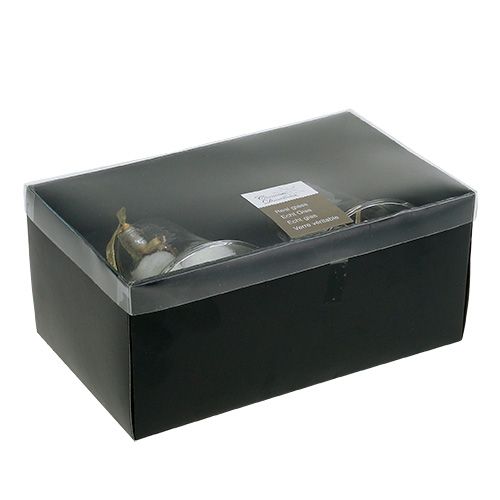 Floristik24 Glasklokke Ø8cm H16cm guld 2stk