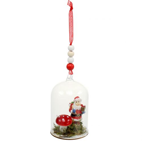 Floristik24 Julepynt glasklokke til ophæng 10cm