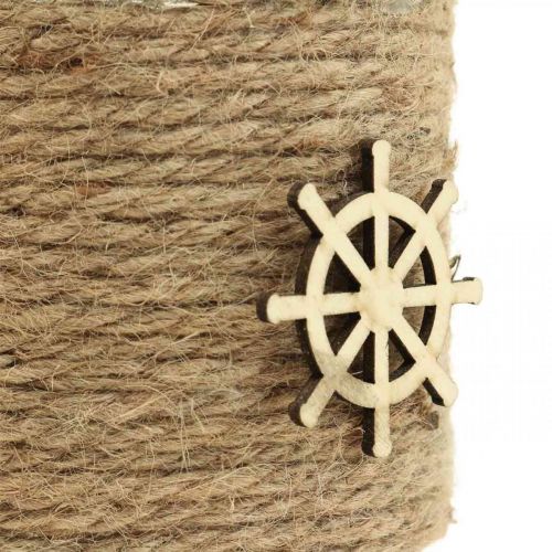 Floristik24 Fyrfadsstage Maritim lanterneglas Ø10,5cm H10cm 2stk