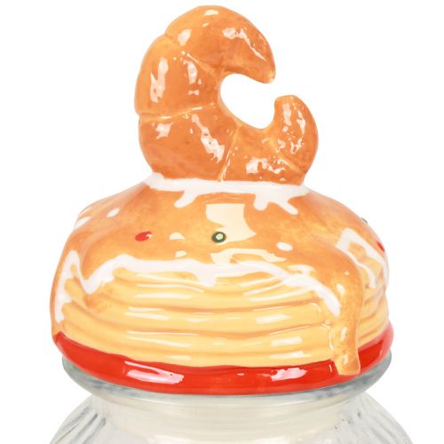 Artikel Bonboniere kiksekrukke med låg croissant Ø11cm H28,5cm