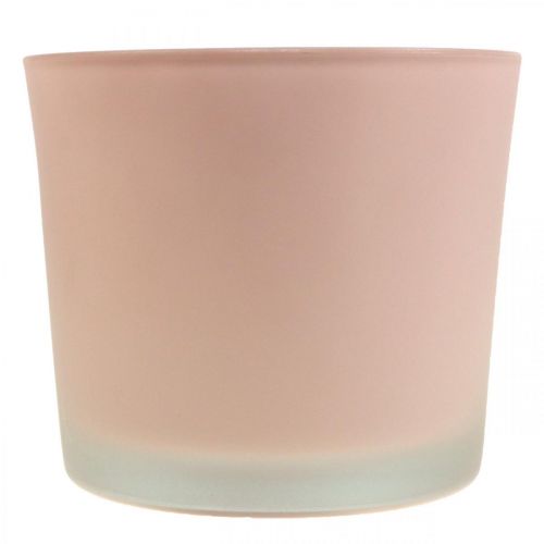 Artikel Urtepotte glas plantekasse pink glasbalje Ø14,5cm H12,5cm