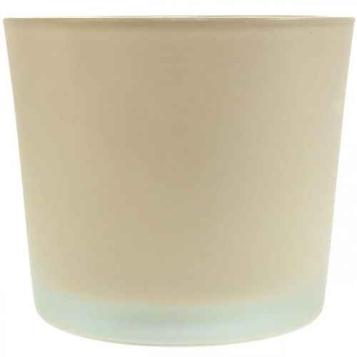 Artikel Glasurtepotte beige plantekrukke glaspotte Ø14,5cm H12,5cm