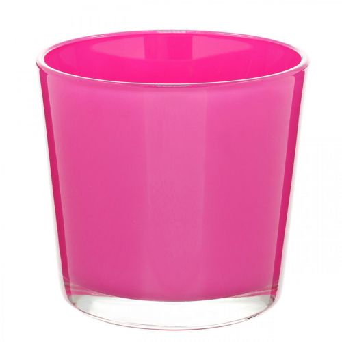 Floristik24 Glasbalje, plantekasse pink Ø11,5cm H11cm
