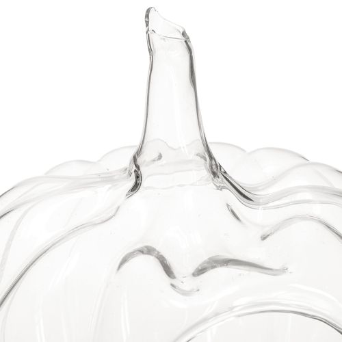 Artikel Glasgræskar med åbning, efterårsdekorationsgræskar, klar, Ø21 cm, H20 cm