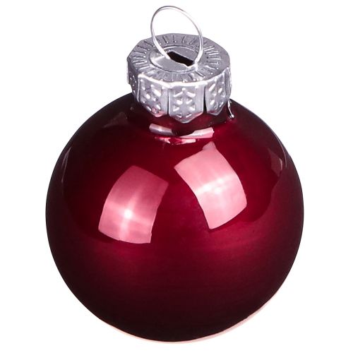 Artikel Glaskugler Jul i Bordeaux mix Ø3cm 22 stk