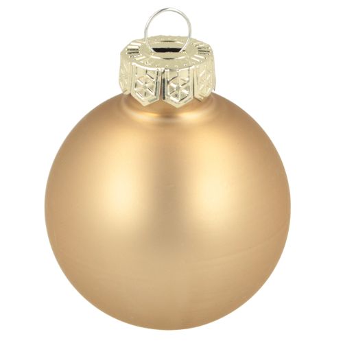 Artikel Glaskugler Julekugler glas guld rose Ø4cm 24 stk