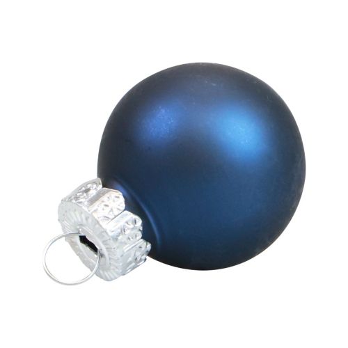 Artikel Mini julekugler glas blå glaskugler Ø2,5cm 20stk