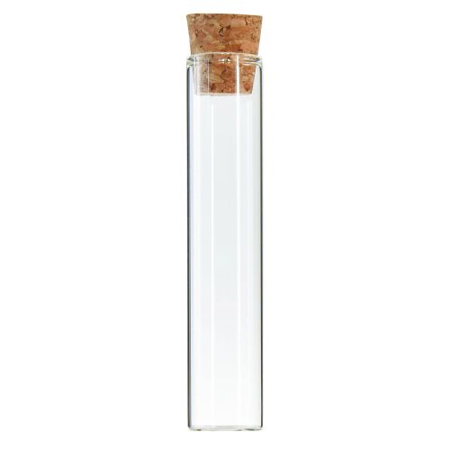 Reagensglas dekorative glasrør kork minivaser H13cm 24 stk
