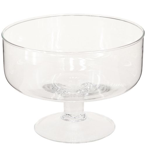 Glasskål til flydende lys Skål med bund Ø19cm H14cm