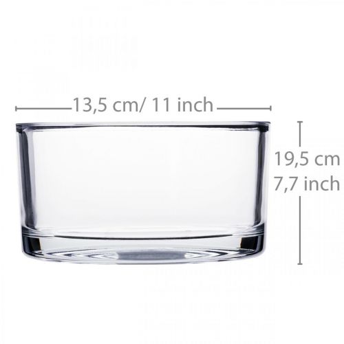 Artikel Glas skål skål glas klar Ø15cm H8cm