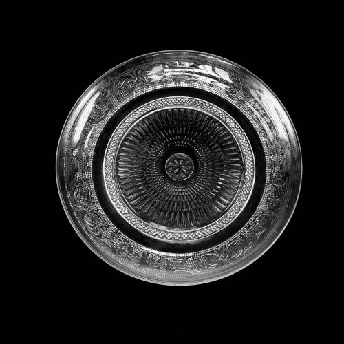 Glasplade antik Ø14,5cm 6stk