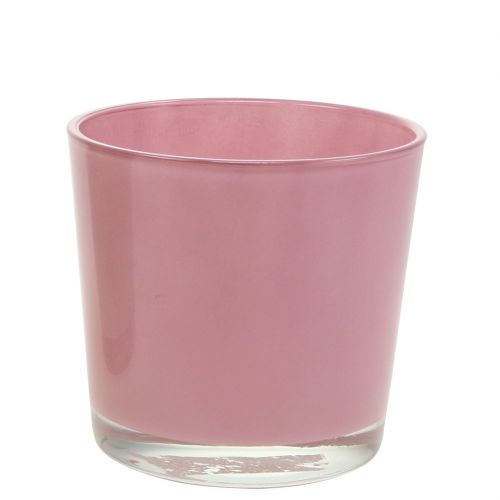 Glasgryde Ø10cm H8,5cm gammelrosa