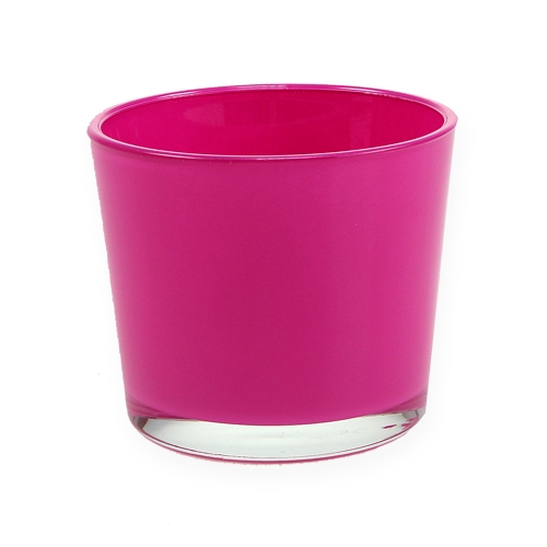 Floristik24 Mini bordvase pink Ø10cm H9cm
