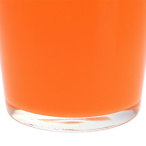 Floristik24 Glas plantekasse orange Ø10cm H8,5cm