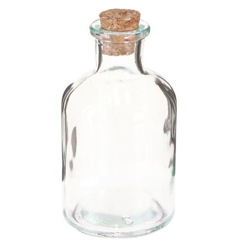 Artikel Glasvaseflasker Dekorationsvase med kork H10,5cm 8 stk