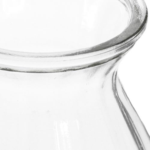 Artikel Glasvase løgvase med riller klar Ø11cm H14cm 2stk