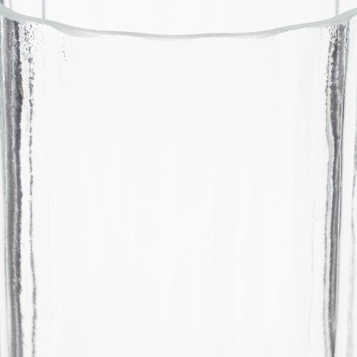 Artikel Vase med unik stribet struktur, moderne design, 19 cm