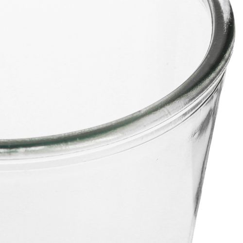 Artikel Glasvase konisk vase glaspottemaskine Ø14cm H16cm 2stk