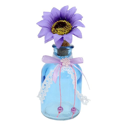 Floristik24 Glasvase med blomsterblanding Ø5,5cm H16cm 3stk