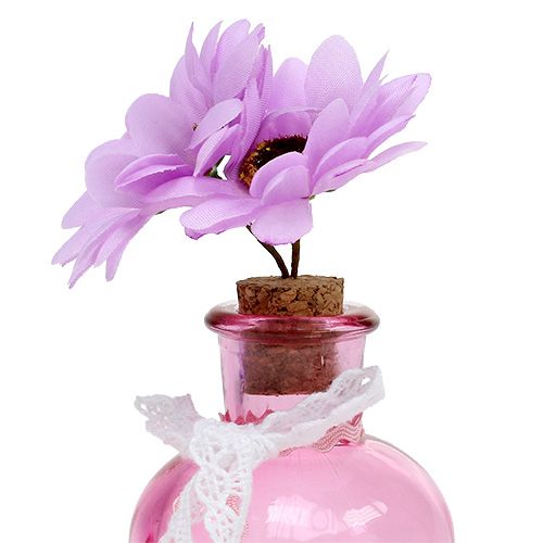 Floristik24 Glasvase med blomsterblanding Ø5,5cm H16cm 3stk