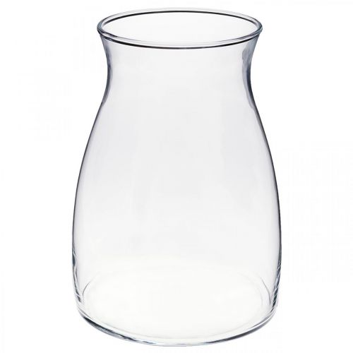 Floristik24 Dekorativ glasvase klar blomstervase glas Ø11cm H20cm