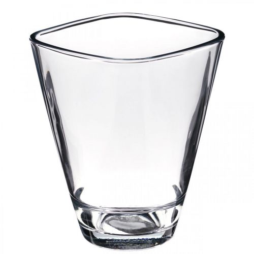 Floristik24 Orkidé planter glas klar H17cm B13cm