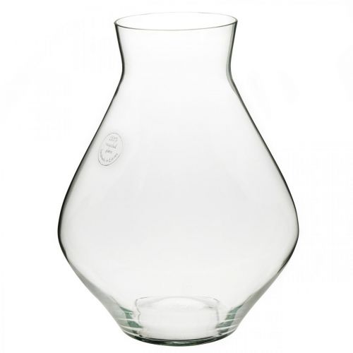 Floristik24 Blomstervase glas løgformet glasvase klar dekorativ vase Ø20cm H25cm