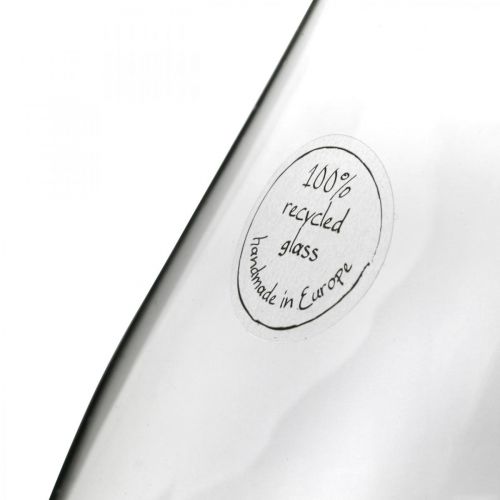Floristik24 Blomstervase glas løgformet glasvase klar dekorativ vase Ø20cm H25cm