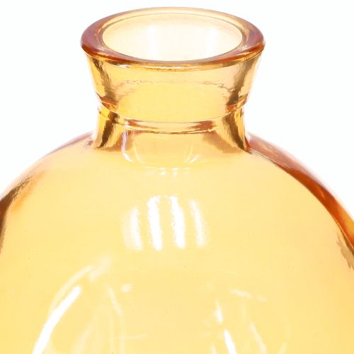 Artikel Glasvaser løgformede mini dekorative vaser orange Ø7,5 cm H9 cm 6 stk.