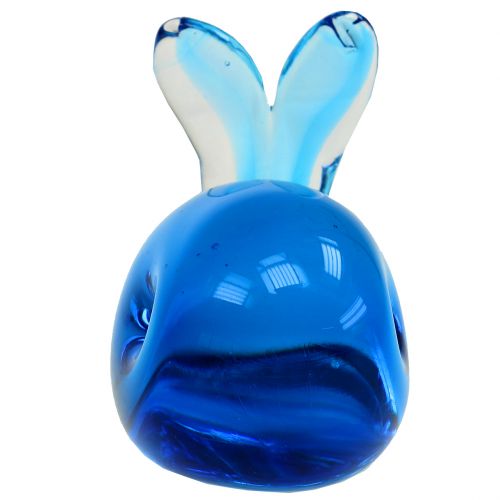 Floristik24 Glas Hval Blå L12cm