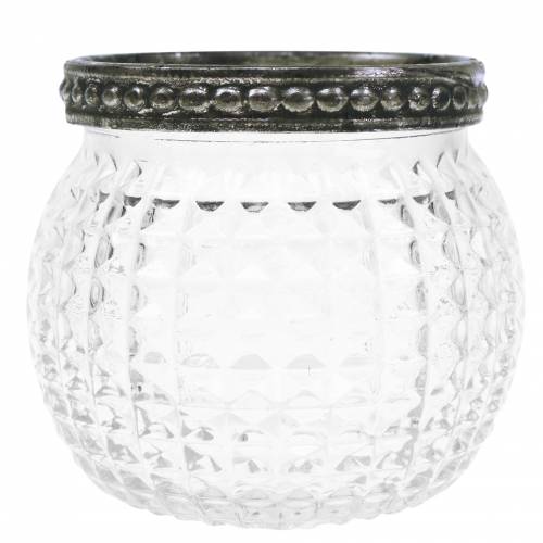 Floristik24 Glaslykt Ø6.5cm H5.5cm 6stk