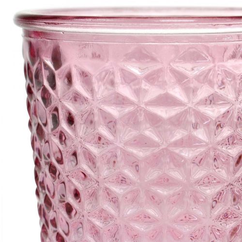 Floristik24 Lysekop, kopglas, lanterne, glasdekoration Ø10cm H18,5cm