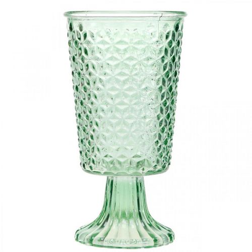 Floristik24 Glaslygte, kopglas med bund, glasbeholder Ø10cm H18,5cm