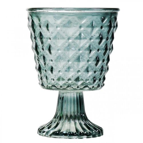 Floristik24 Trofæglas med fod, glaslanterne Ø11cm H15,5cm