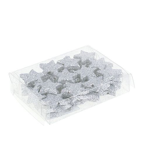 Artikel Glitterstjerne sølv Ø2,5cm 96 stk