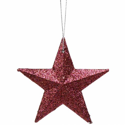 Artikel Glitterstjernepink mix 9,5/5cm 18 stk