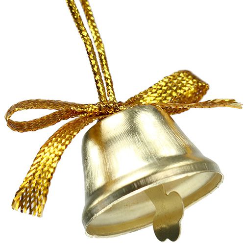 Floristik24 Klokke guld 2,5 cm 12stk