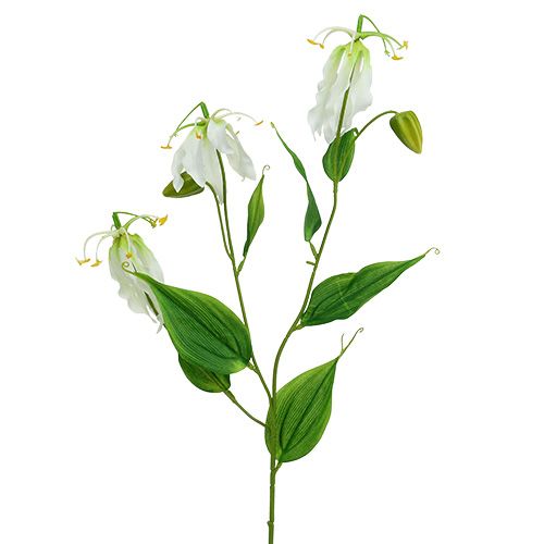 Gloriosa hvid kunstig 84 cm 3stk