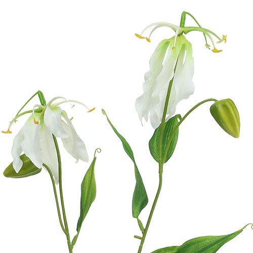 Floristik24 Gloriosa hvid kunstig 84 cm 3stk