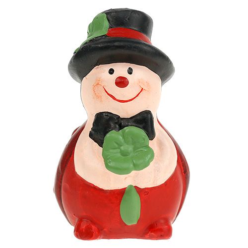 Floristik24 Lucky charme keramisk bille 6 cm rød 12stk