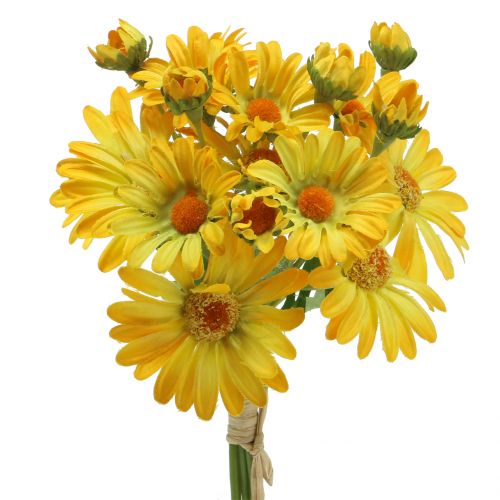 Floristik24 Tusindfryd i en buket gul 33 cm 6stk