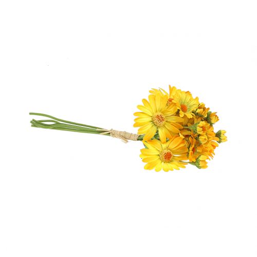 Floristik24 Tusindfryd i en buket gul 33 cm 6stk
