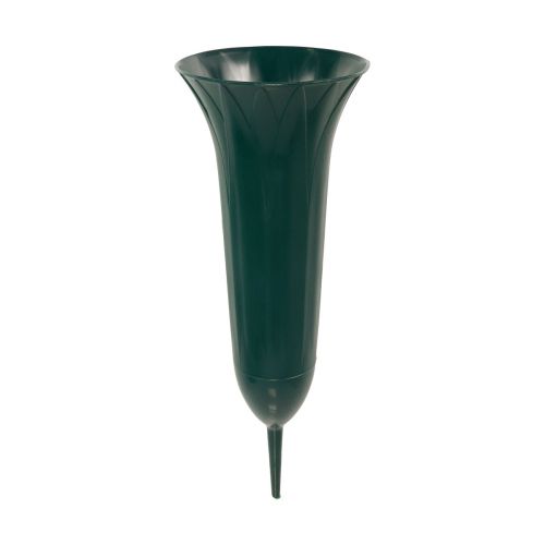 Gravvase mørkegrøn 36cm 5stk