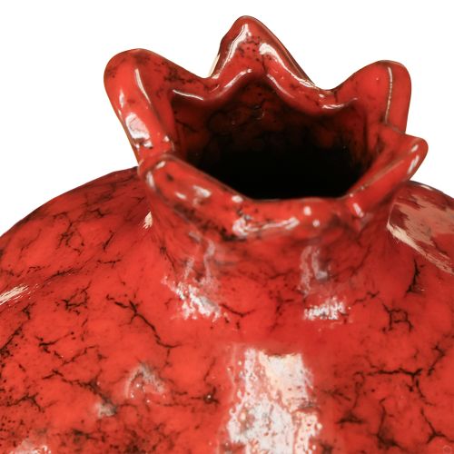 Artikel Granatæble dekorativ vase keramik rødbrun Ø10,5 cm H12 cm
