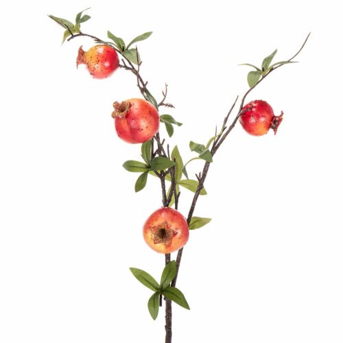 Kunstig granatæblegren som frugtgren til borddekoration, 68 cm