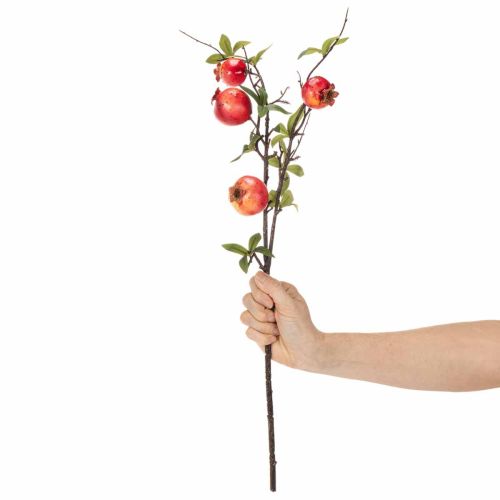 Kunstig granatæblegren som frugtgren til borddekoration, 68 cm | Floristik24.dk