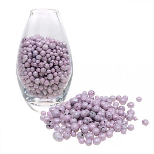 Strålende dekorative perler 4mm - 8mm lergranulat pink 1l