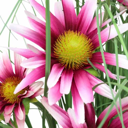 Floristik24 Græs med Echinacea kunstigt i en gryderosa 63 cm