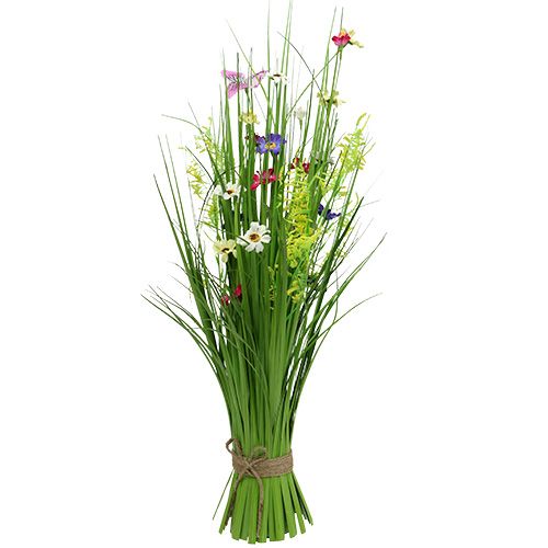 Floristik24 Græsbundt med blomster 73cm